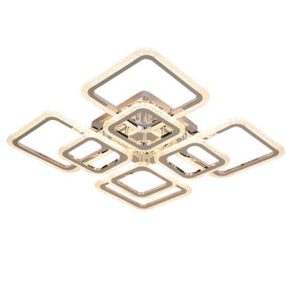Lacey Modern Square Flush Mount Ceiling Light, LED Fixture