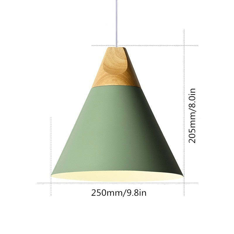 Green Morandi pendant light dimensions, Lassola