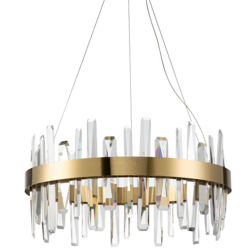Marylin Crystal Chandelier close-up, Modern lighting fixture detail