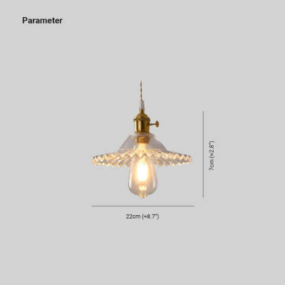 Hailie pendant light dimensions, Art Deco brass and glass