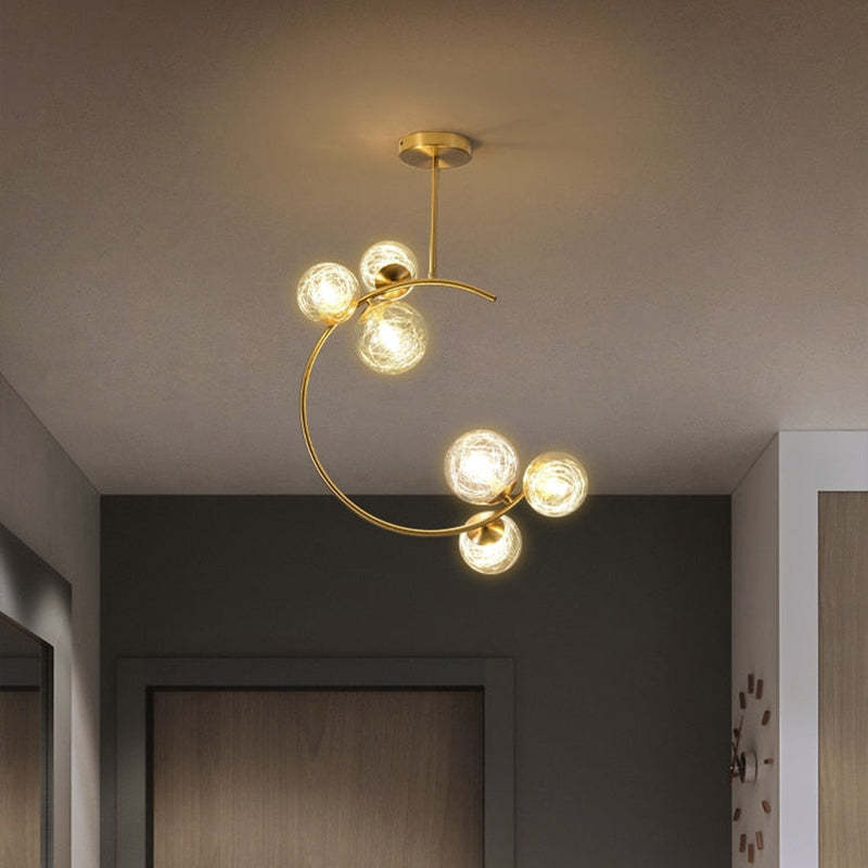Valentina pendant light in hallway, warm lighting