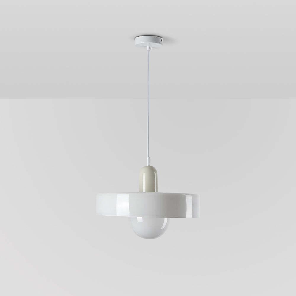 White Morandi Glass Pendant Light, Artistic Lighting