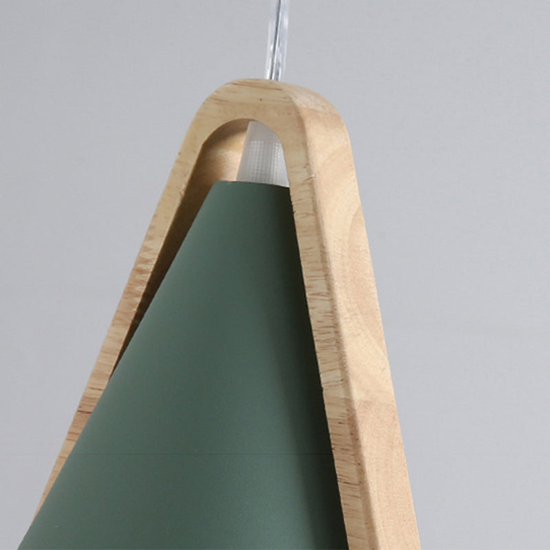 Green Morandi Cone Pendant Light - Las Sola Lighting