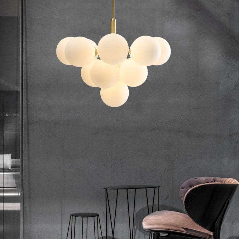 Lassola Valentina Nordic Chandelier in a modern living room setting