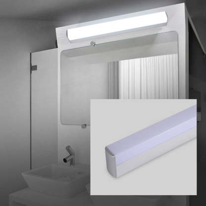 Modern Leigh vanity light above bathroom mirror