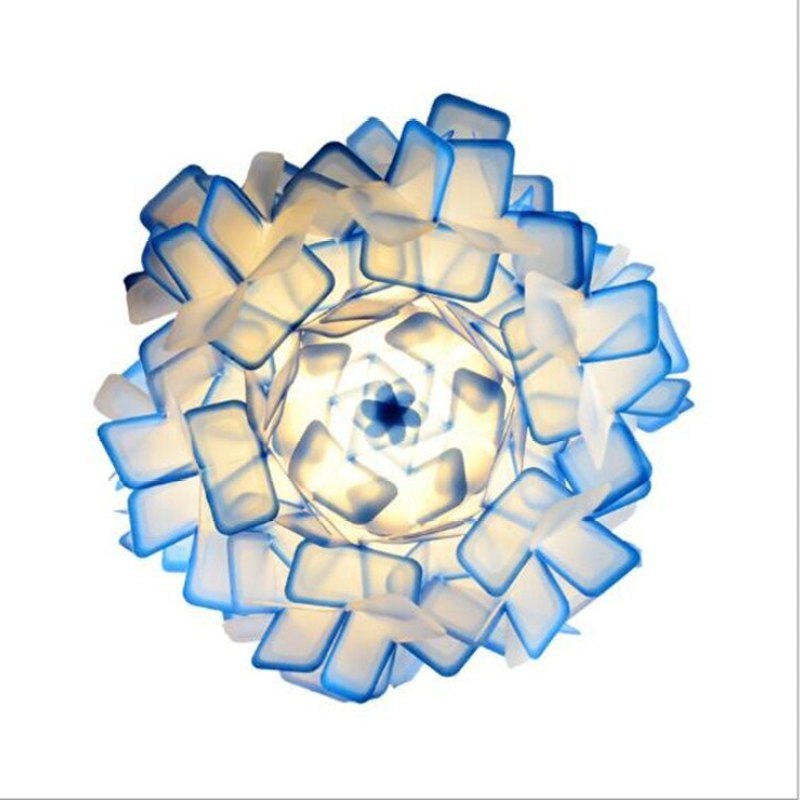 Blue Bella Flower Pendant Light - Acrylic Lighting Fixture Bella Modern Decorative Flower Acrylic Pendant Light