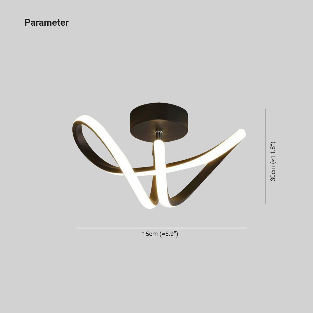Lacey Flush Mount Ceiling Light - Dimensions and Parameter