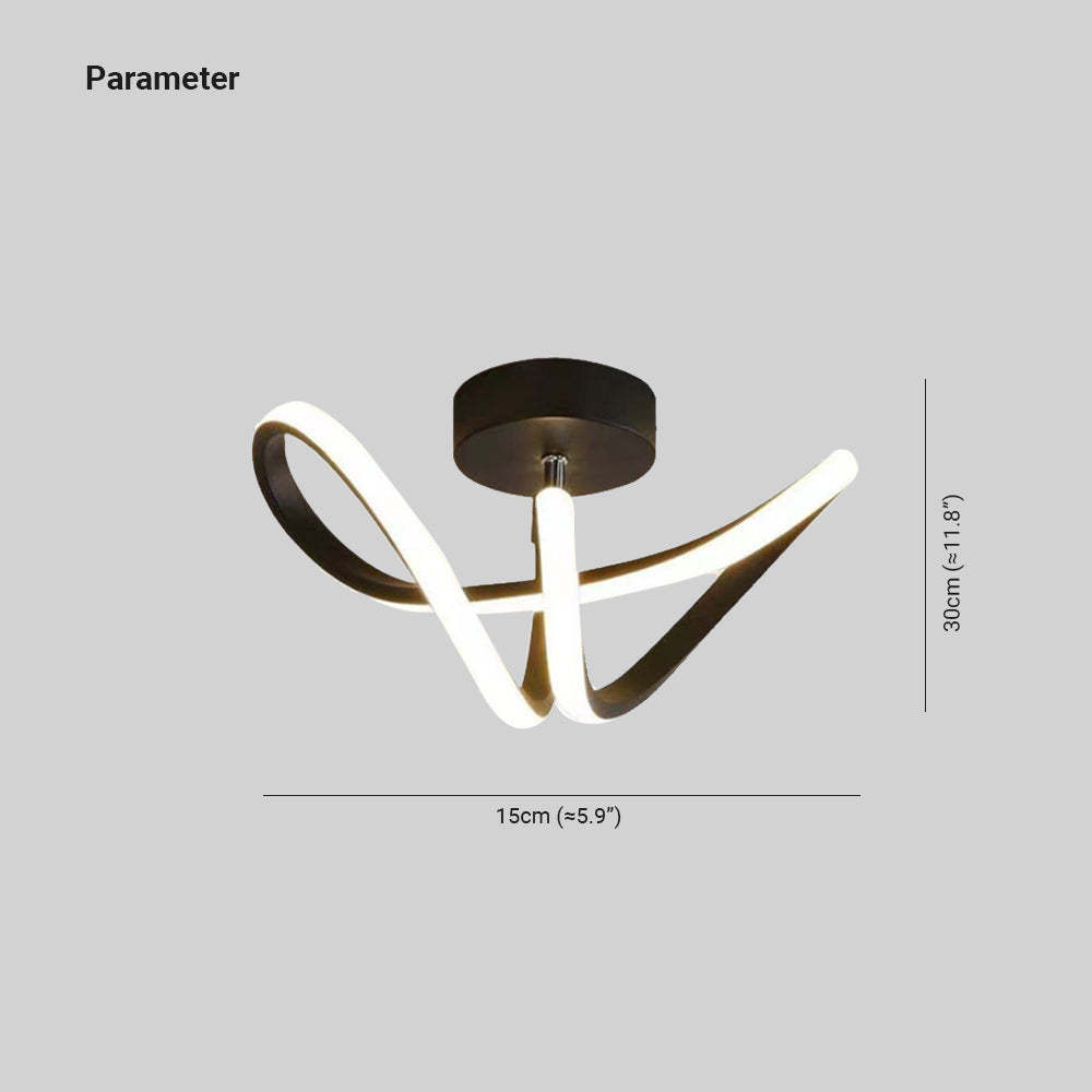 Lacey Flush Mount Ceiling Light - Dimensions and Parameter