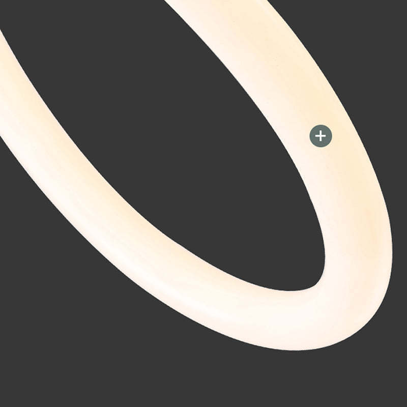 Close-up of Louise Curved LED Light - Modern Ceiling Fixture