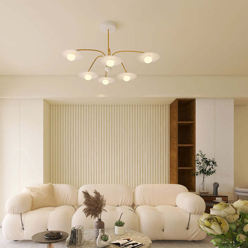 Cairns metal pendant light in modern living room