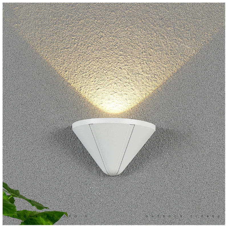Modern cone LED outdoor wall lamp lighting