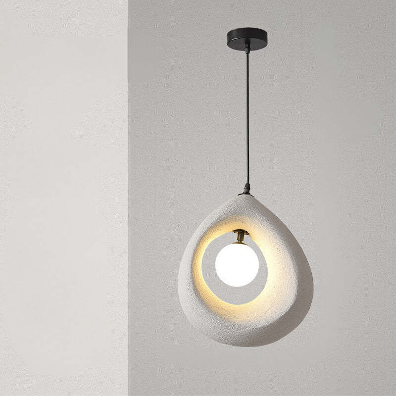 Modern Byers PVC Pendant Light, Egg-Shaped Design
