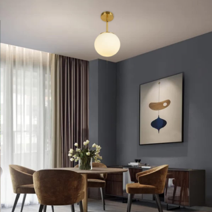 Valentina Ceiling Light in Dining Room, spherical design