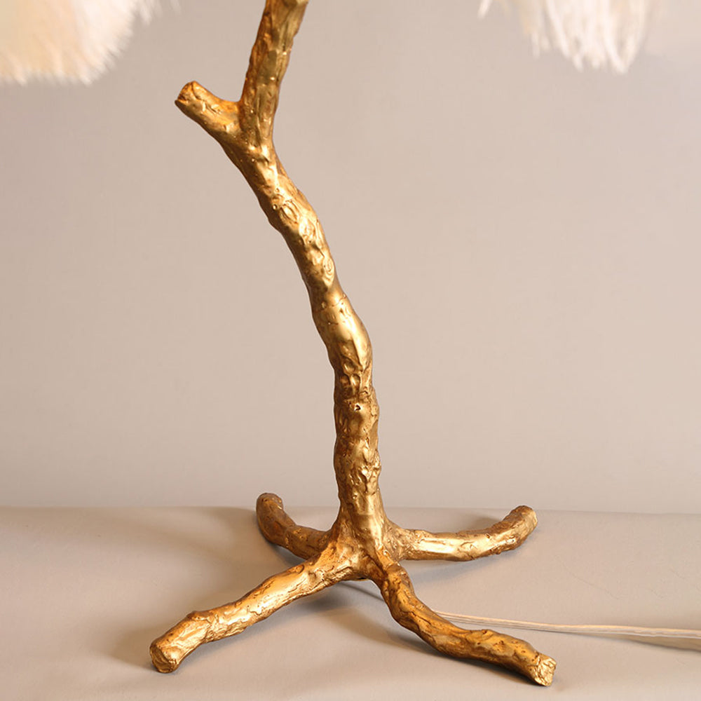 O'Moore Nordic Luxury Unique Ostrich Feather Floor Lamp/Table Lamp