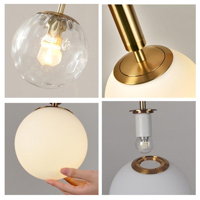 Valentina Modern Glass Ball Pendant Light