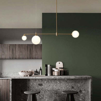 Valentina Modern Bubble Pendant Light over kitchen island