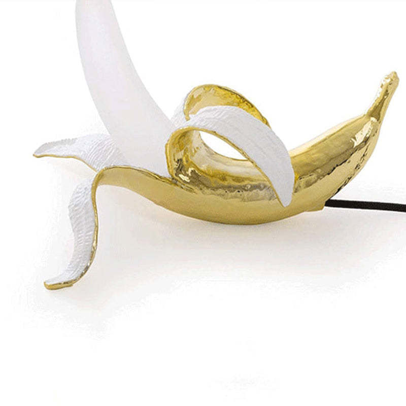 Celesta Creative Banana Resin Lamp, gold finish