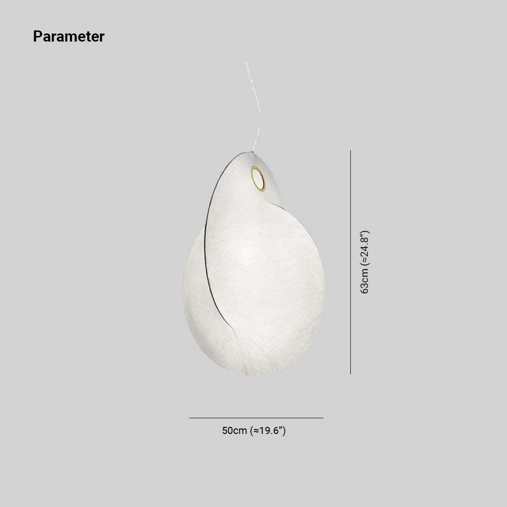 Renée Pendant Light Dimensions - 19.6" x 24.8"