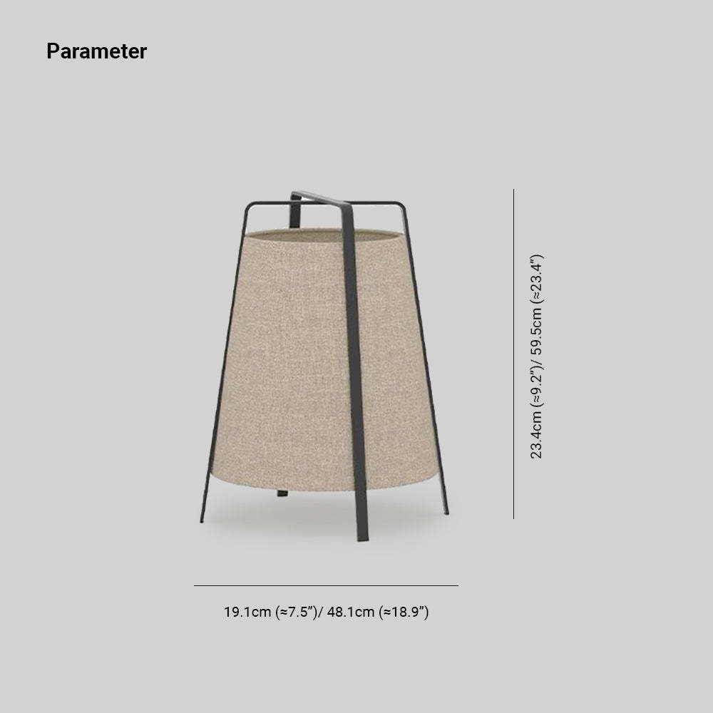 Renée Floor Lamp Dimensions - 19.1cm x 48.1cm & 23.4cm x 59.5cm