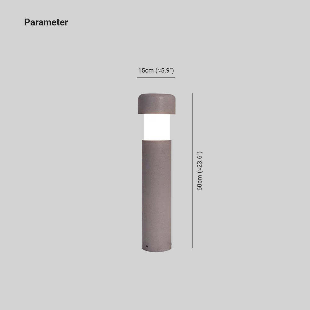 Orr Outdoor Path Light Dimensions: 15cm x 60cm, Gray