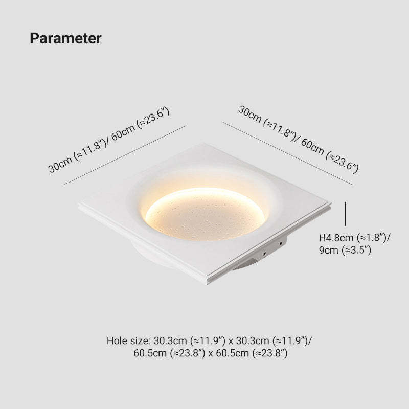 Elif Moon Wall Lamp Dimensions Elif Decorative Moon Metal Gypsum Wall Lamp