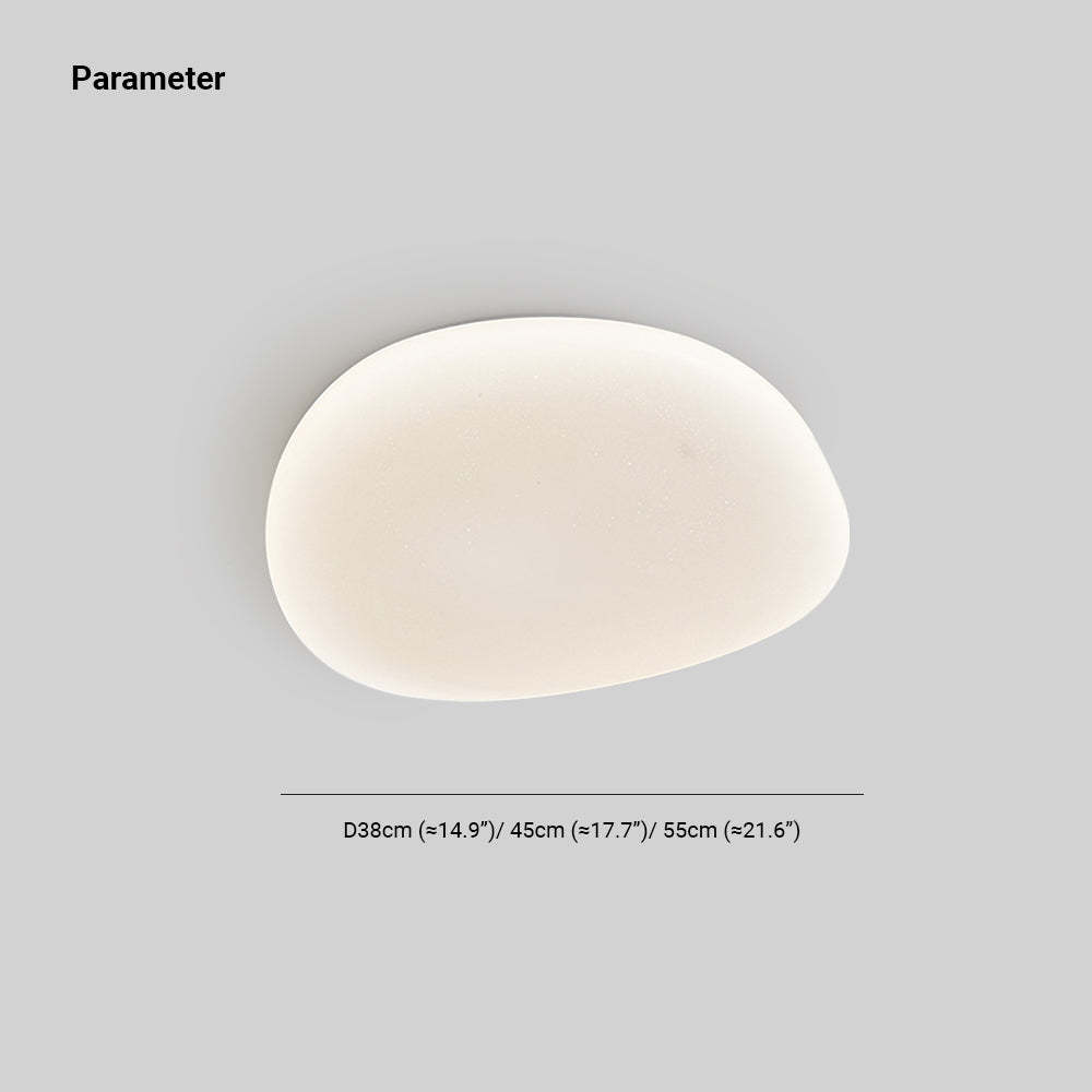 Quinn Modern Pebbles Shape Ceiling Light Size
