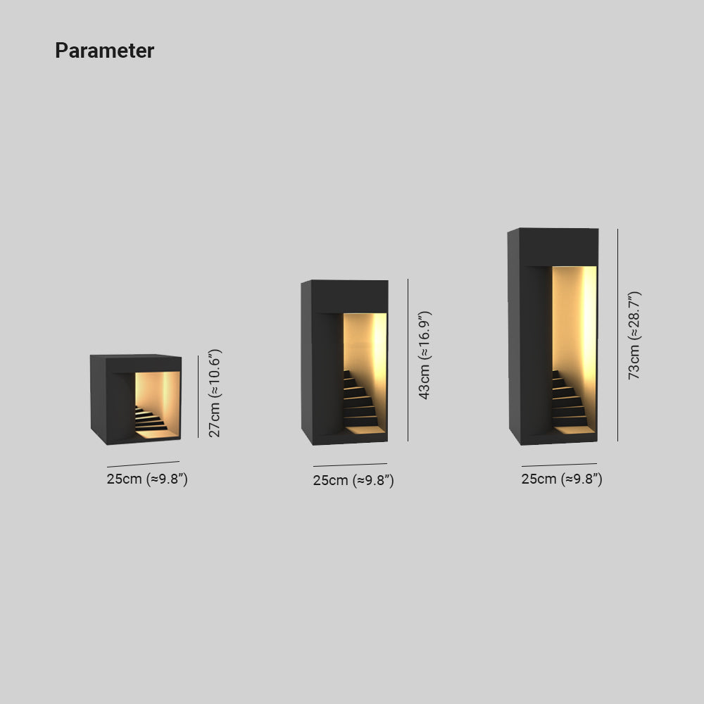 Orr Cuboid Lamp Dimensions - Waterproof Outdoor Lighting Sizes