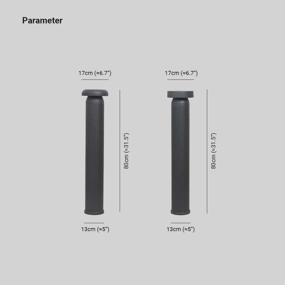 Pena Path Light dimensions: 80cm high, 17cm diameter, 13cm base.