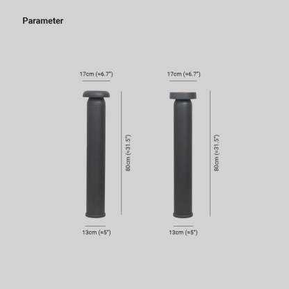 Pena Path Light dimensions: 80cm high, 17cm diameter, 13cm base.