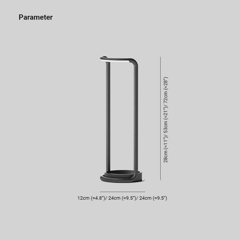 Orr Outdoor Floor Lamp dimensions, Lassola lighting