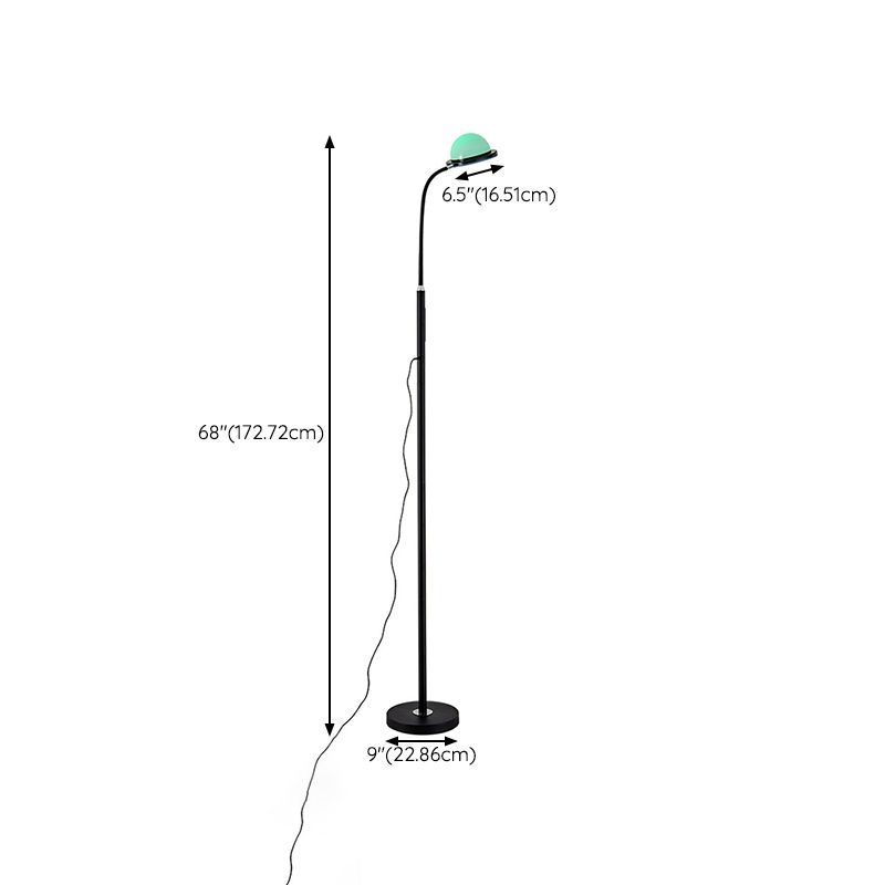Eryn Globe Floor Lamp dimensions: 68", 6.5", 9"