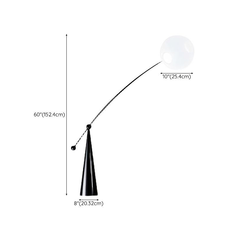 Valentina Floor Lamp Dimensions: 60x8x10 inches