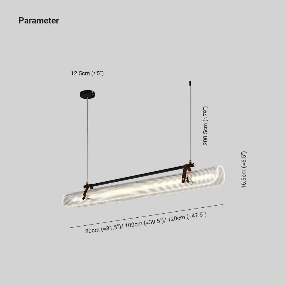 Edge Pendant Light dimensions, modern acrylic and metal design