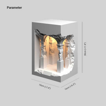 Félicie LED Plaster Wall Lamp Dimensions