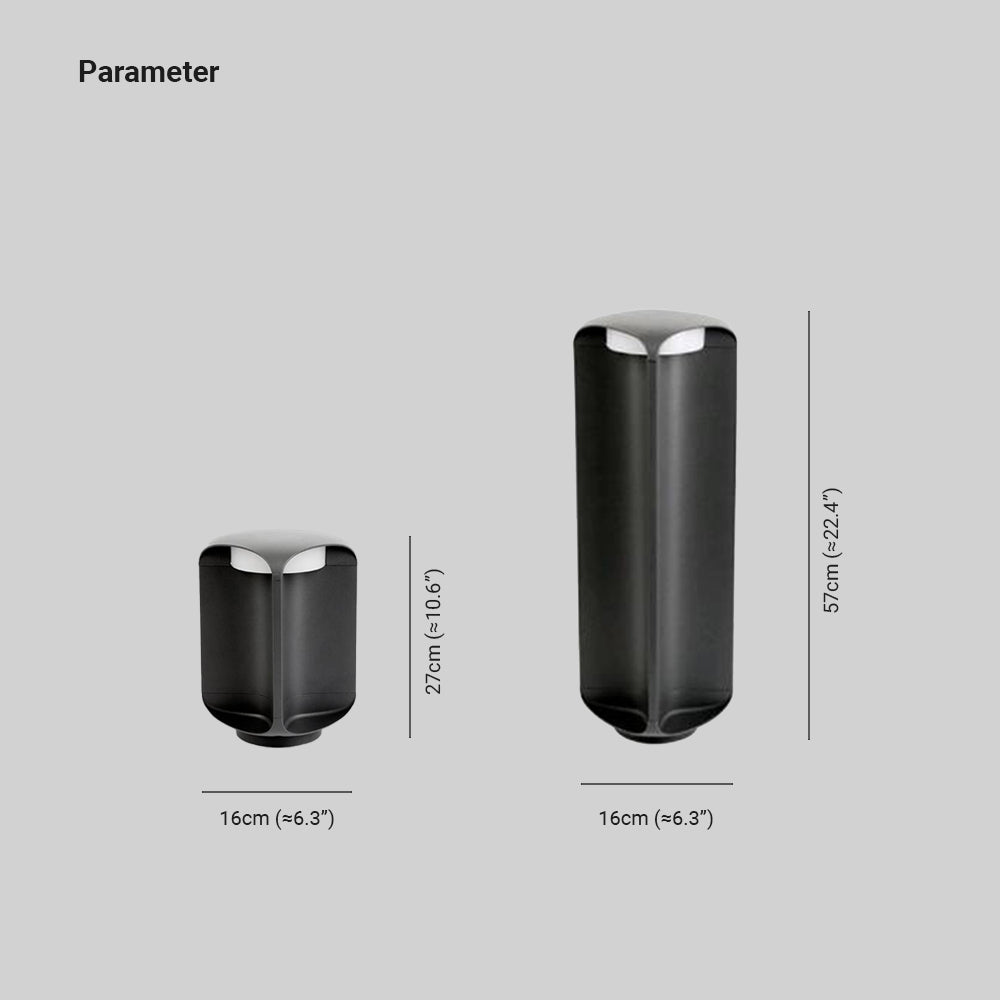 Pena Outdoor Floor Lamp Dimensions