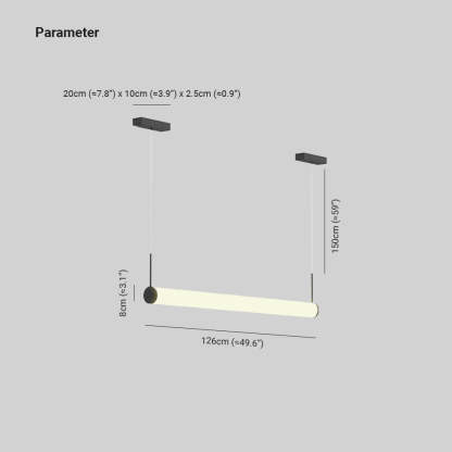 Edge cylinder outdoor light dimensions.