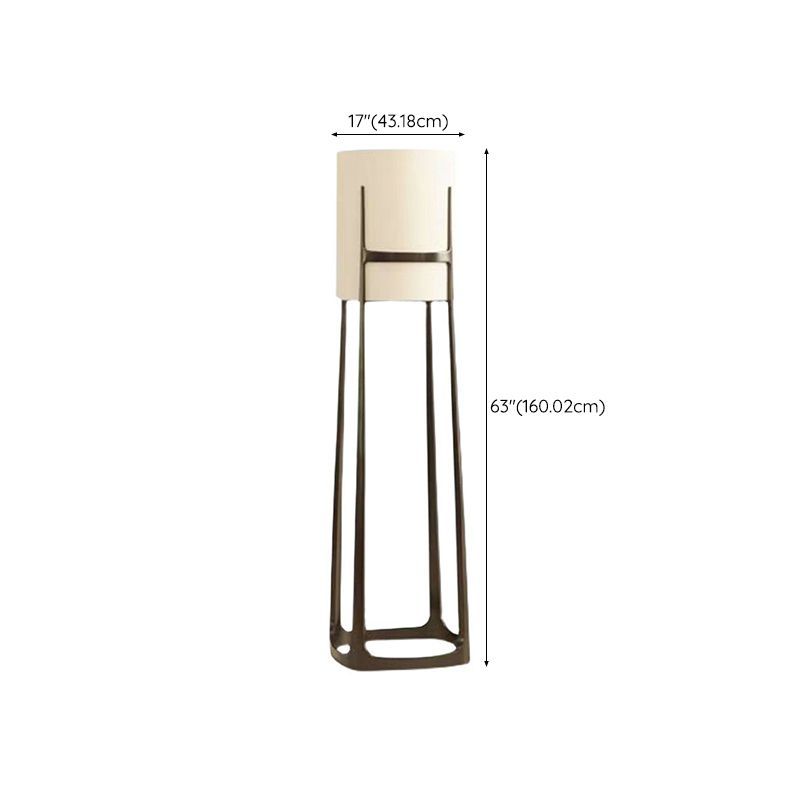 Eryn Cylinder Floor Lamp dimensions: 17"x63"