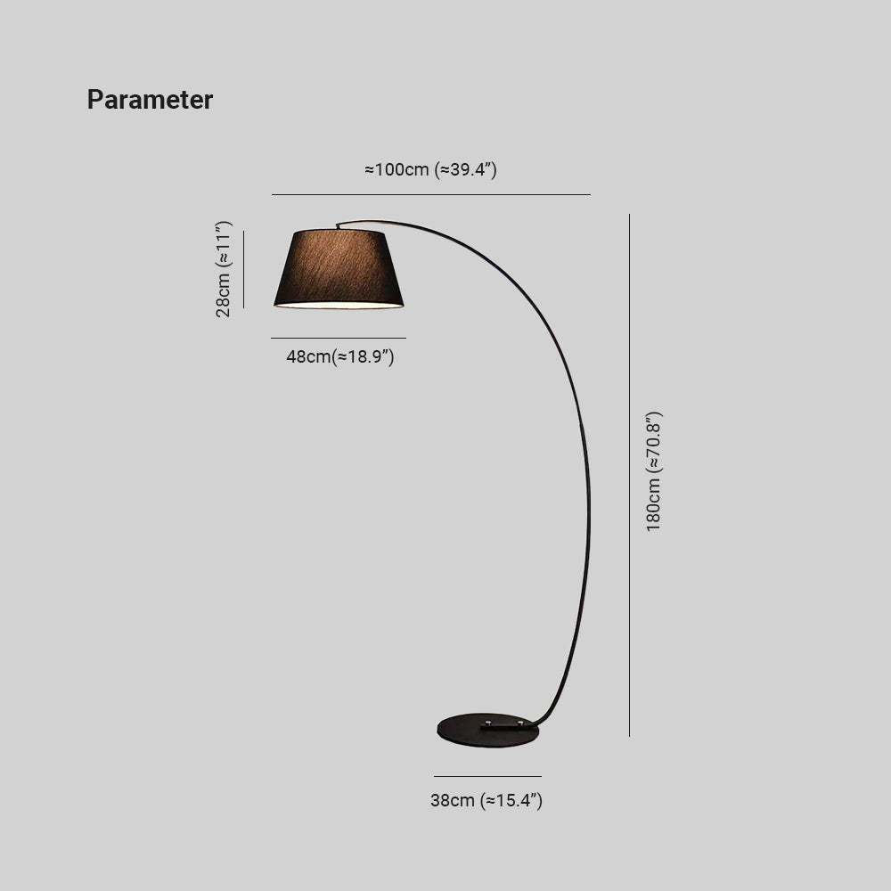 Salgado Arc Floor Lamp - Dimensions and Measurements