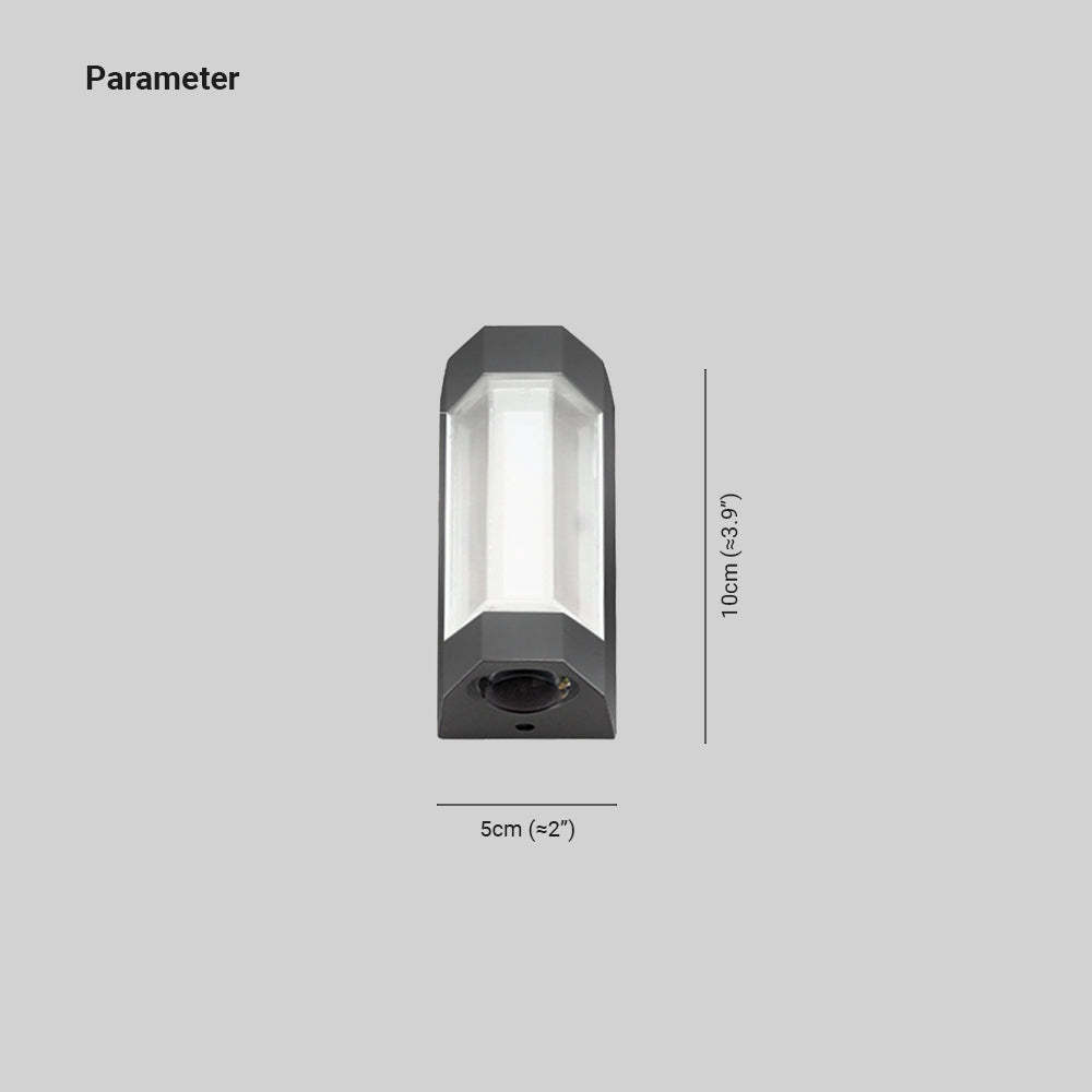 Orr Outdoor Wall Lamp dimensions: 10cm x 5cm