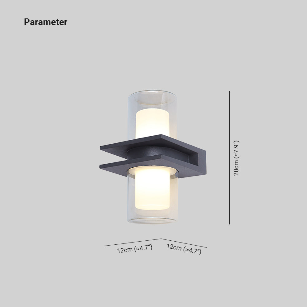 Orr Modern Outdoor Wall Lamp - Dimension details