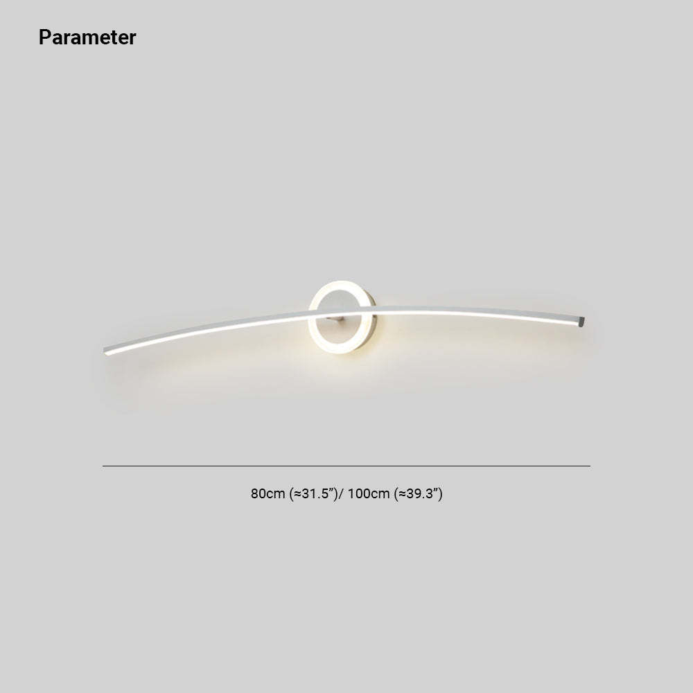 Leigh modern metal wall lamp dimensions