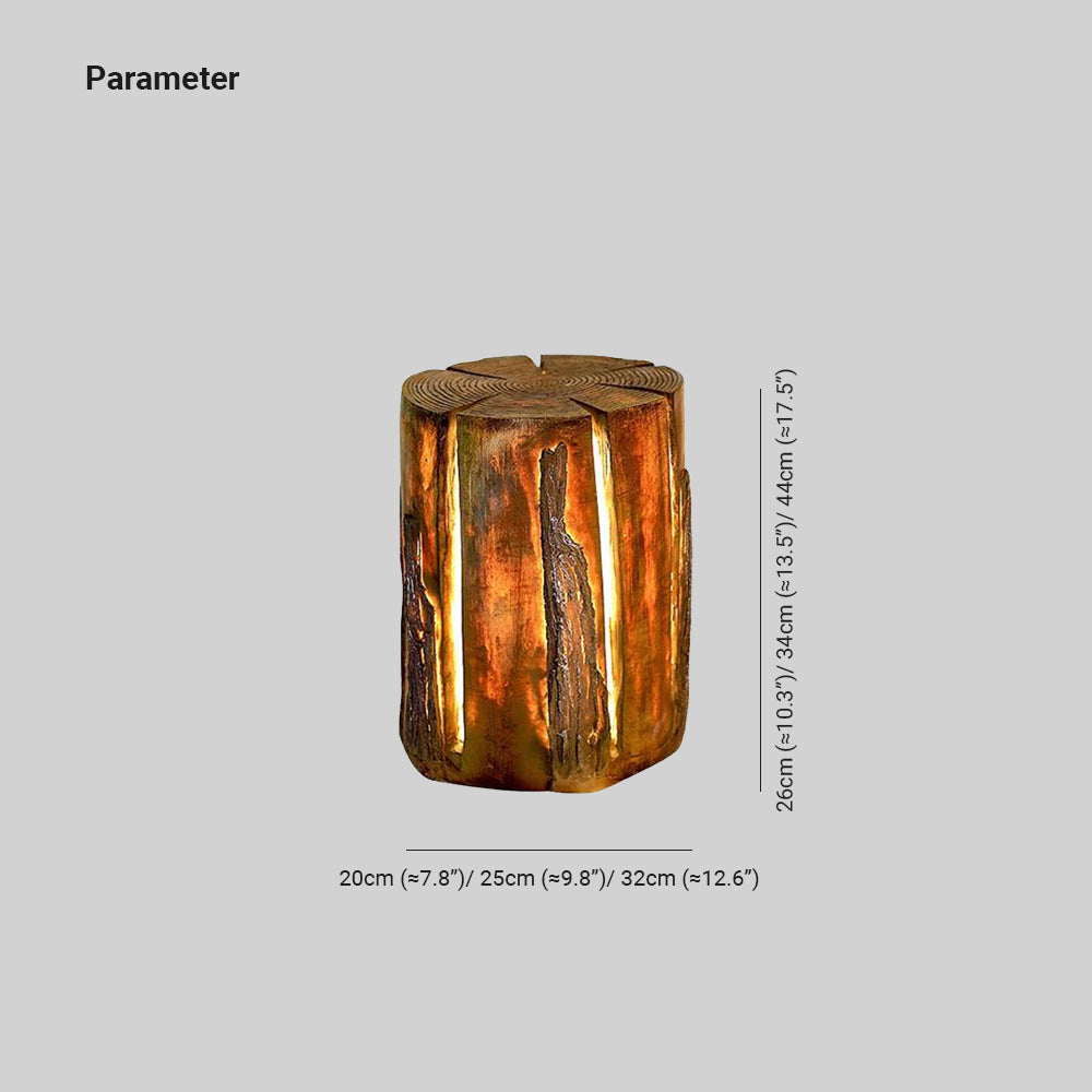 Orr Wood Outdoor Lamp Table Dimensions