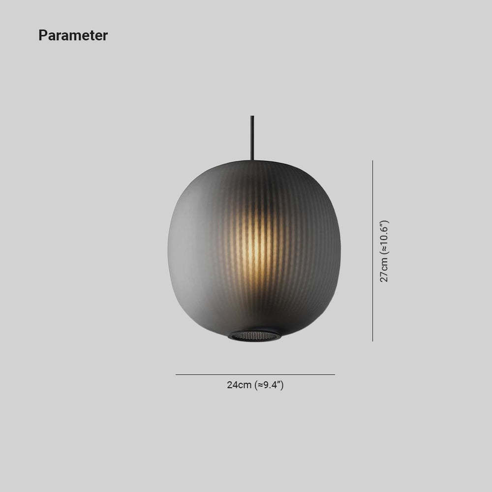 Hailie Sandy Metal Glass Pendant Light dimensions