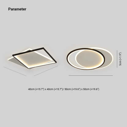 Quinn Flush Mount Ceiling Light - Dimensions