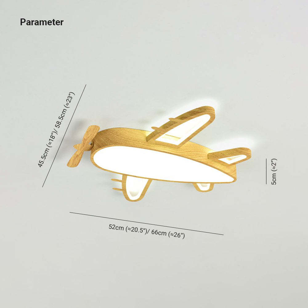 Minori Airplane Ceiling Light dimensions for kids room