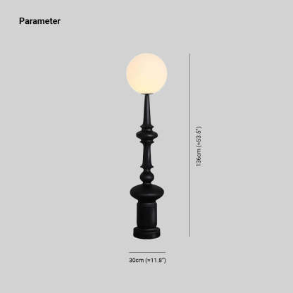 Salgado Retro Column Floor Lamp - Dimensions and Parameter