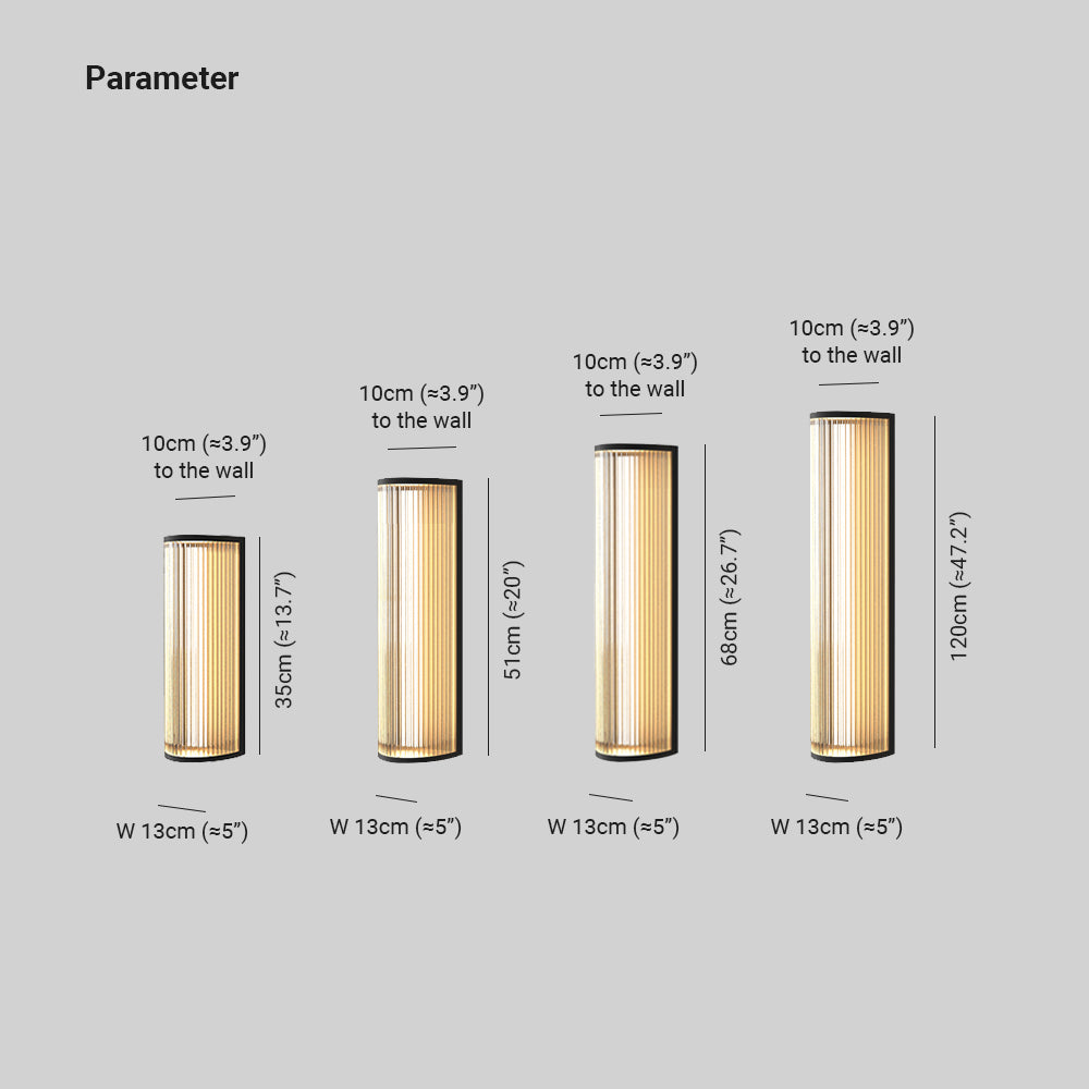 Orr Modern Semi-Cylindrical Outdoor Metal  Wall Lamp