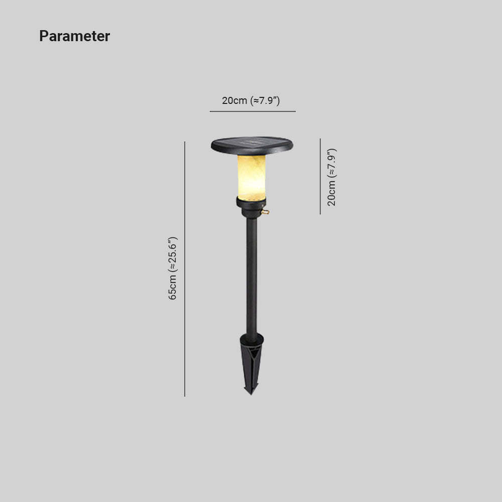Pena Outdoor Ground Light Dimensions