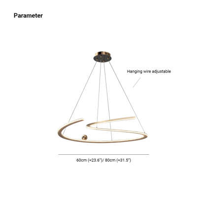 Louise linear pendant light dimensions