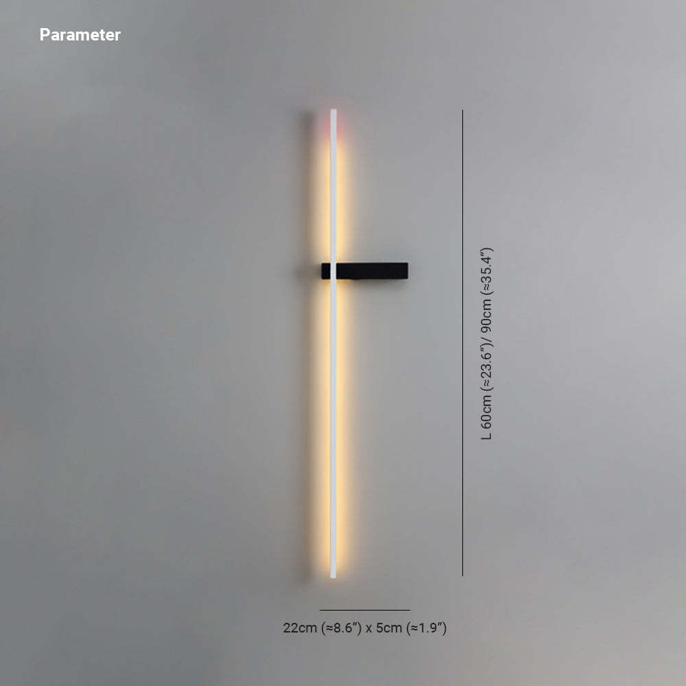 Edge Minimalist Linear Wall Lamp Dimensions